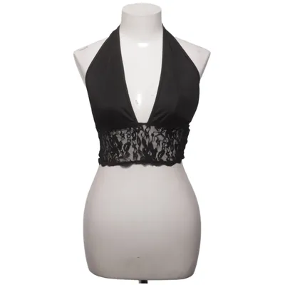 Halter neck top (Black) Elastane, Polyester