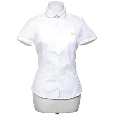Kortærmet skjorte (Hvid) fra Fred Perry Bomuld, Elastan