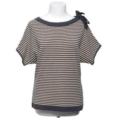 Top (Sort, Beige) fra Evelyn Akryl, Elastan, Merinould