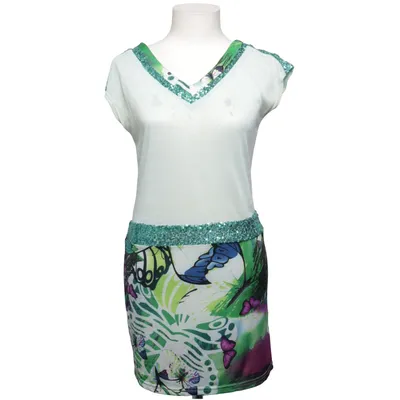 Robe (Vert, Bleu, Multicolore) de 101 Idees Coton, Polyester