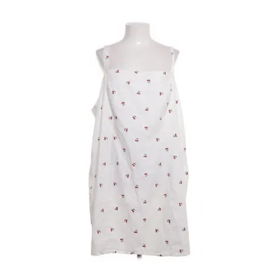 Dress (White, Multicolored) from Forever 21 Plus Cotton, Linen, Polyester