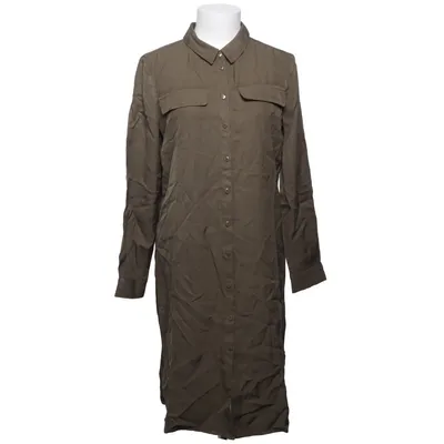 Robe chemise (Marron) de UNQ Lin, Modal, Tencel, Viscose
