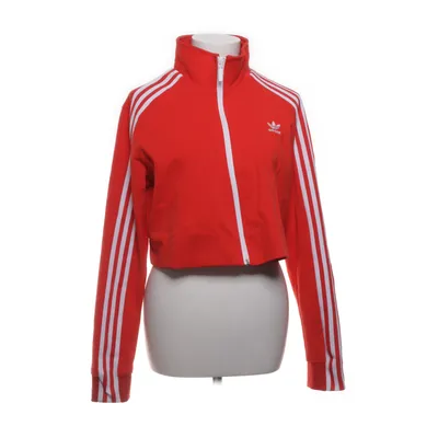 Veste de sport (Rouge, Blanc) de Adidas Coton, Polyester recyclé