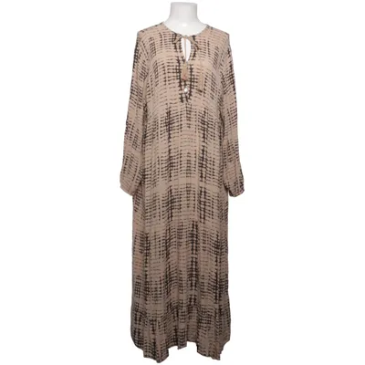 Maxi jurk (Beige, Zwart) van Lens Viscose