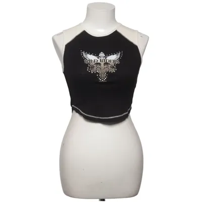Crop top (Black, Beige) from Urban Outfitters Cotton