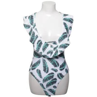 Badpak (Wit, Groen, Zwart) van Zaful Elastaan, Polyester