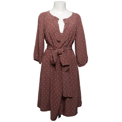 Robe (Marron, Blanc) de Greta Soie