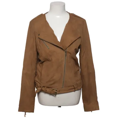 Biker jacket (Brown) from La Redoute Creation Cotton, Leather