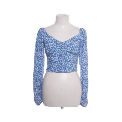 Crop top (Blå, Vit) från FB Sister Viskos