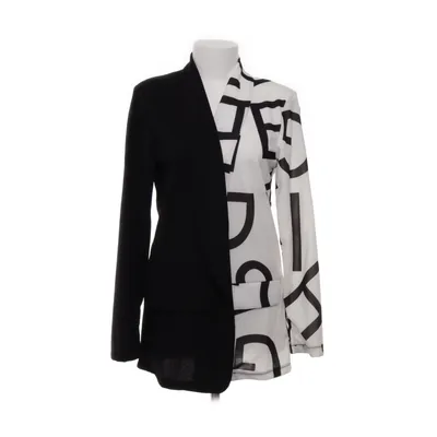 Blazer (Black, White) from New Collection Elastane, Polyester, Viscose
