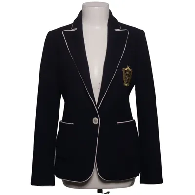 Blazer (Bleu) de Zara Woman Élasthane, Polyester