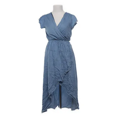 Slå-om-kjole (Blå) fra Vintage Love Polyester