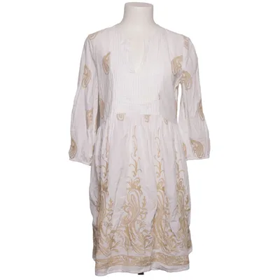 Jurk (Wit, Beige) van Hallhuber Katoen