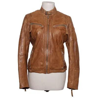 Läderjacka (Brun) från Gipsy Bomull, Skinn, Polyester