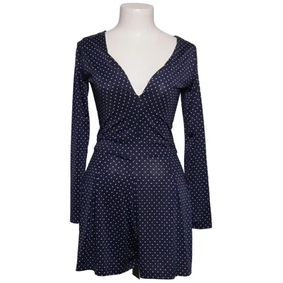 Slå-om-kjole (Blå, Hvid) fra Pinup Couture