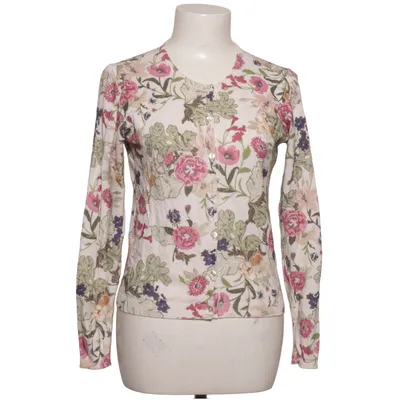 Cardigan (White, Multicolored) from Hallhuber Donna Cotton, Polyamide