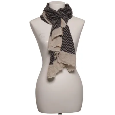 Écharpe (Noir, Beige) de Kashmir Cachemire