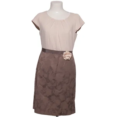 Robe (Beige, Marron) de Comma Coton, Élasthane, Polyester