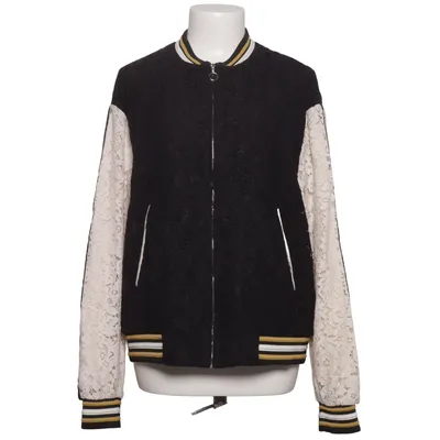Varsity jacket (Black, Beige) from Trf Outerwear Polyester