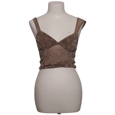 Crop top (Brown) from Motel Rocks