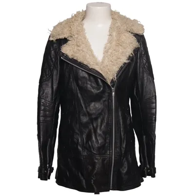 Shearlingjacka (Svart, Beige) från Urbancode Akryl, Skinn, Polyester