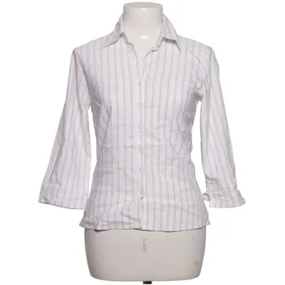 Skjorta (Vit, Grå) från H&M Polyester, Viskos