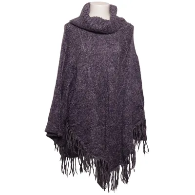 Poncho (Bleu, Gris) de Eleven Acrylique, Polyester, Laine