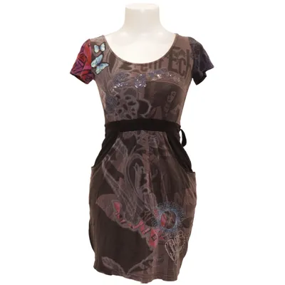 Dress (Black, Multicolored) from Ecko Unltd Cotton, Viscose