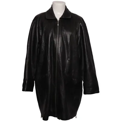 Leather coat (Black) from Leather Clothes Leather, Polyester