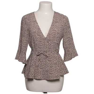 Wikkelblouse (Beige, Blauw) van Yours Truly Polyester