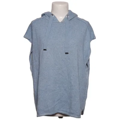 Kurzärmeliger Hoodie (Blau, Weiß) von Donnell Alpakawolle, Nylon, Viskose