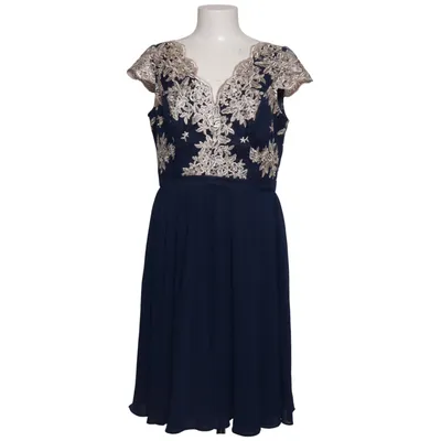 Cocktail dress (Blue, Gold) from Chi Chi London Elastane, Polyamide, Polyester
