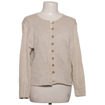 Cardigan (Beige) fra Natural Style Bomuld, Linned