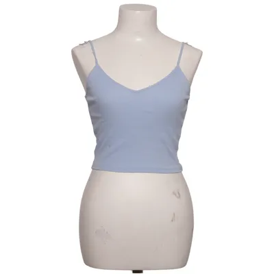 Crop top (Blauw) van Monki Katoen, Elastaan