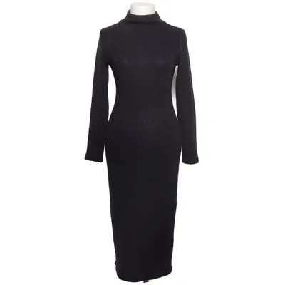 Turtleneck dress (Black) from Garland Viscose, Wool