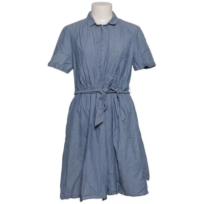Robe chemise (Bleu, Blanc) de Camaïeu Coton