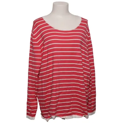 Long sleeve T-shirt (Pink, White) from Denim & Co Polyester, Viscose