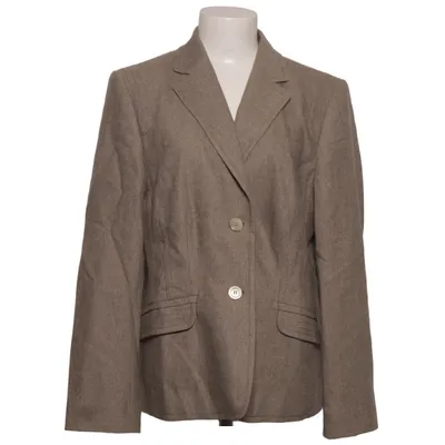 Blazer (Bruin) van Delmod Elastaan, Polyamide, Wol