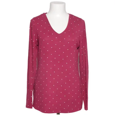Långärmad t-shirt (Lila, Vit) från The Basics Elastan, Polyester, Viskos