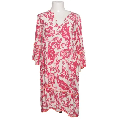 Dress (White, Pink) from Zauberstern Viscose