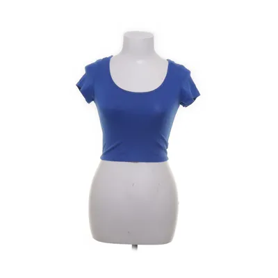 Crop top (Blå) från Ambiance Apparel Bomull, Elastan