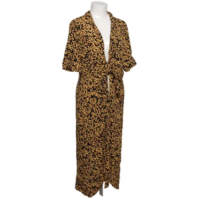 Omlottklänning (Svart, Gul, Flerfärgad) från Ganni Viskos