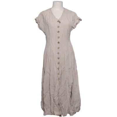 Skjortekjole (Beige) fra Julien Linned, Viscose