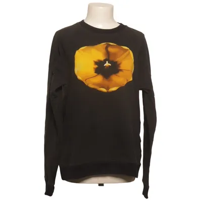 Sweatshirt (Schwarz, Gelb) von Christopher Kane Baumwolle, Elasthan