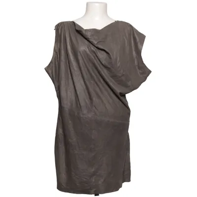 Læderkjole (Grå) fra Muubaa Læder, Polyester