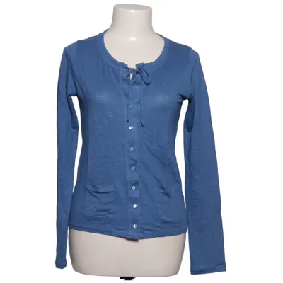 Cardigan (Blue) from Majestic Filatures Elastane, Linen