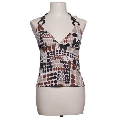 Halterneck top (Hvid, Brun, Sort) fra Lascana Elastan, Polyamid