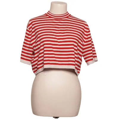 T-shirt (Red, White) from Mango Polybutylene, Viscose
