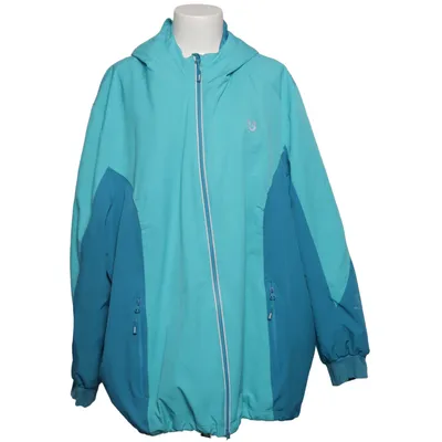 Regnjakke (Blå, Grøn) fra Ulla Popken Elastan, Polyester