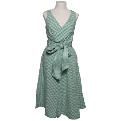 Dress (Green, White) from Boden Cotton, Linen